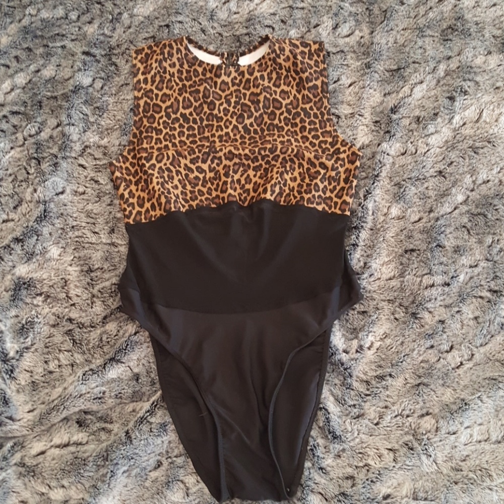Little black diamond sheer bodysuit